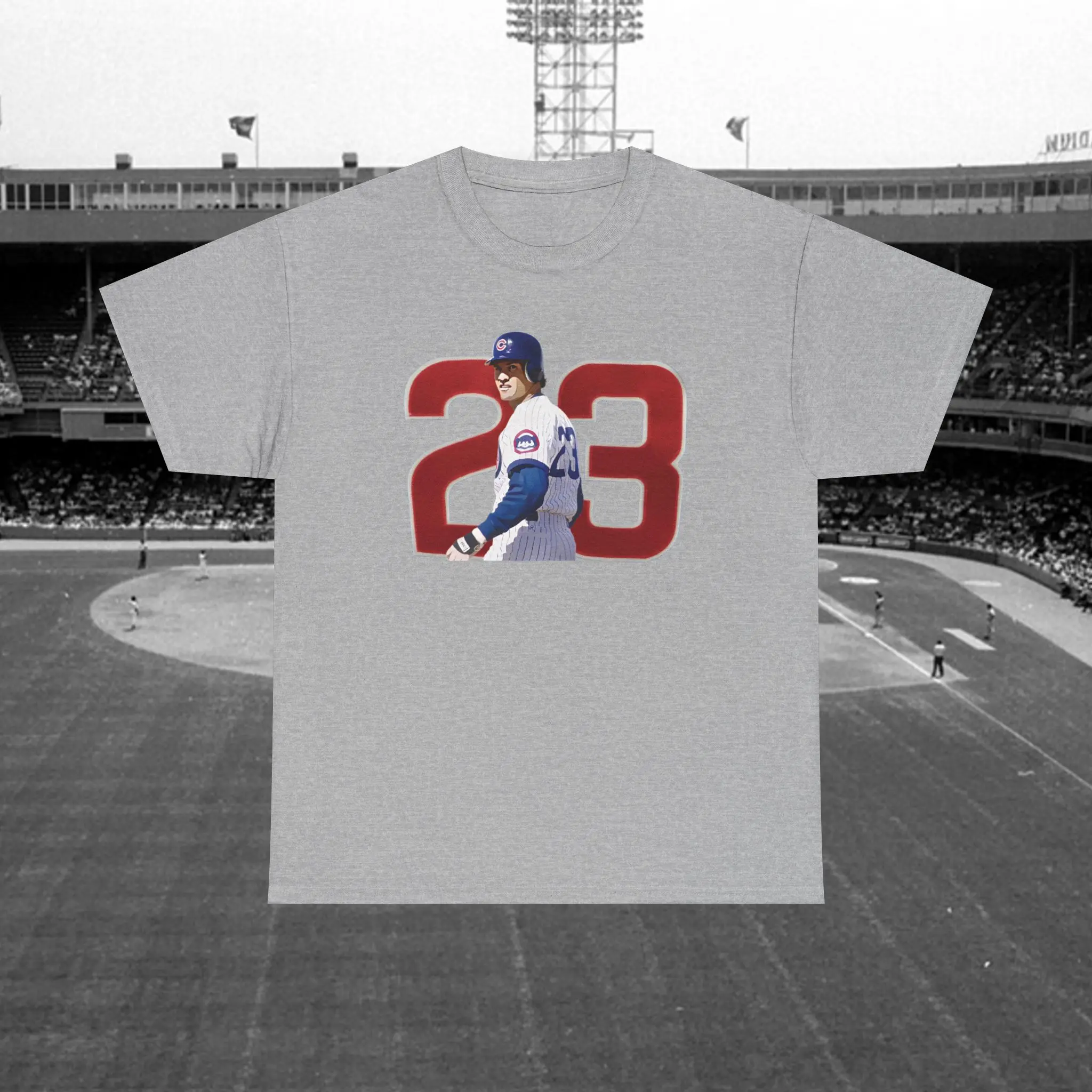 Ryne Sandberg #23 Unisex Heavy Cotton Tee Shirt - Cubs