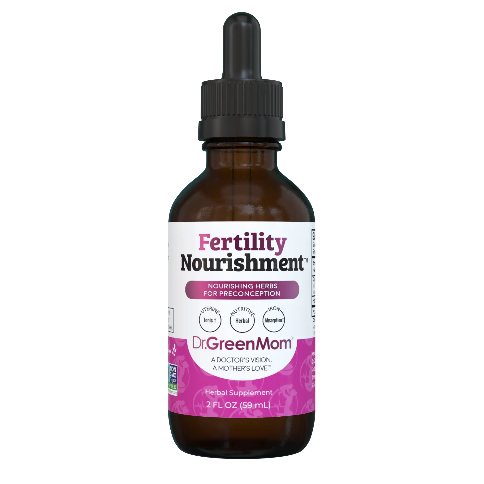 Dr. Green Mom Fertility Nourishment Liquid Drops | Daily Women's Core Wellness & Reproductive Balance Support | Herbal Botanical Blend
