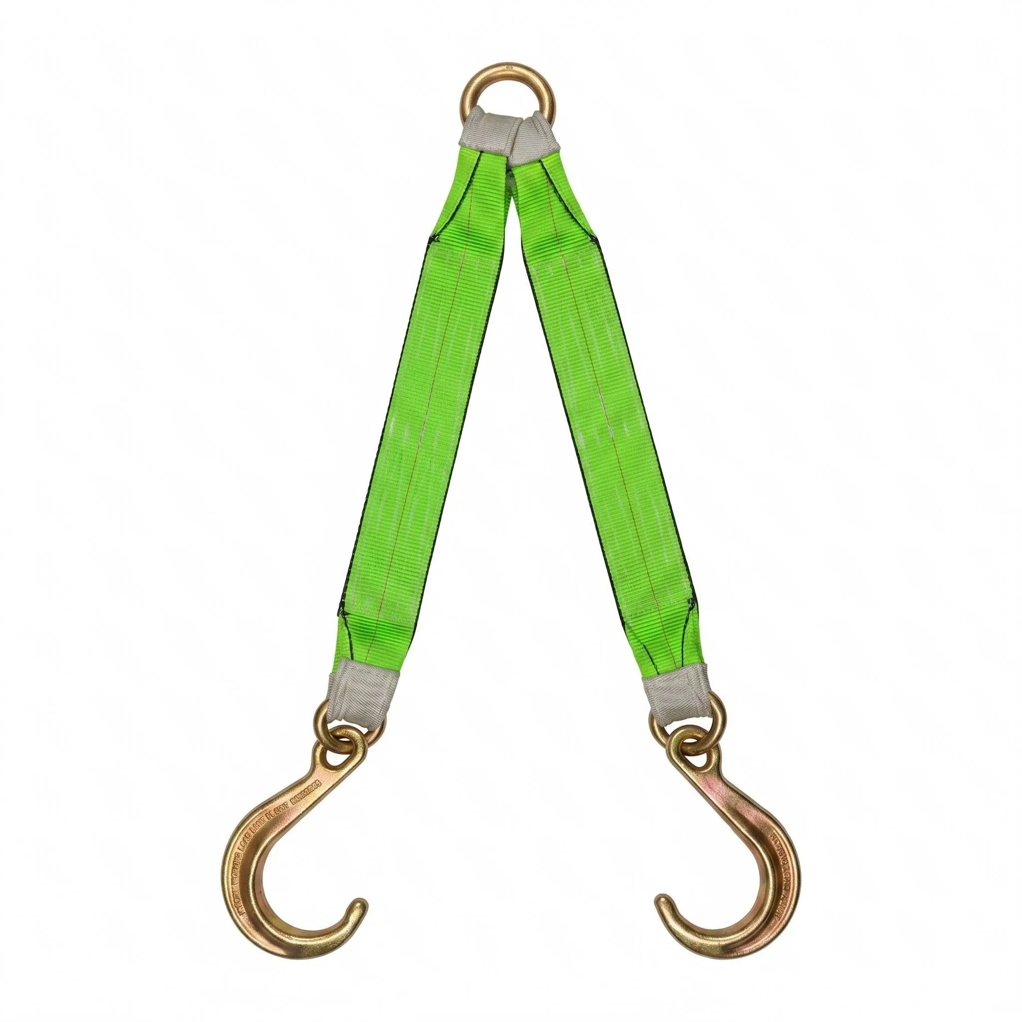 Polyester Vehicle Tow V-Strap with 8-in Classic Hook, Weight Balance Feature for Automotive & Motorcycle Escape Tools