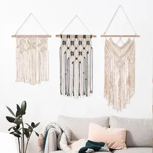 Bohemian tapestry, background hanging cloth, hand-woven tapestry, wall decoration for bedroom and headboard