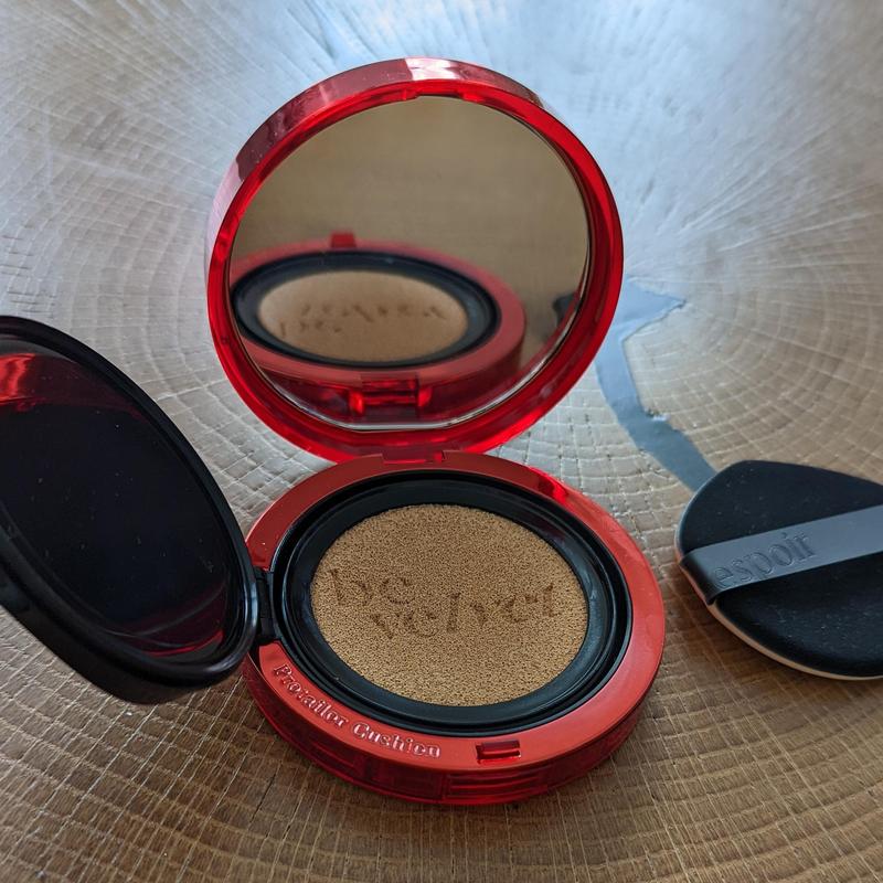 Espoir Be Velvet Cushion Foundation Quick and Easy Coverage with Long-lasting Color by Zero Oxidation 23 Beige Compact Concealer Lightweight Makeup Gentle Cosmetic Flawless Smooth Vegan Certified