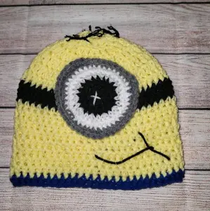 Crochet Minion Inspired Hat