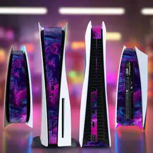 TECTINTE Middle Stickers Skin For PS5 Disc Version Game Console Protective Shell Replacement Decoration Strip For PS5 Accessorie Cover Digital Durable