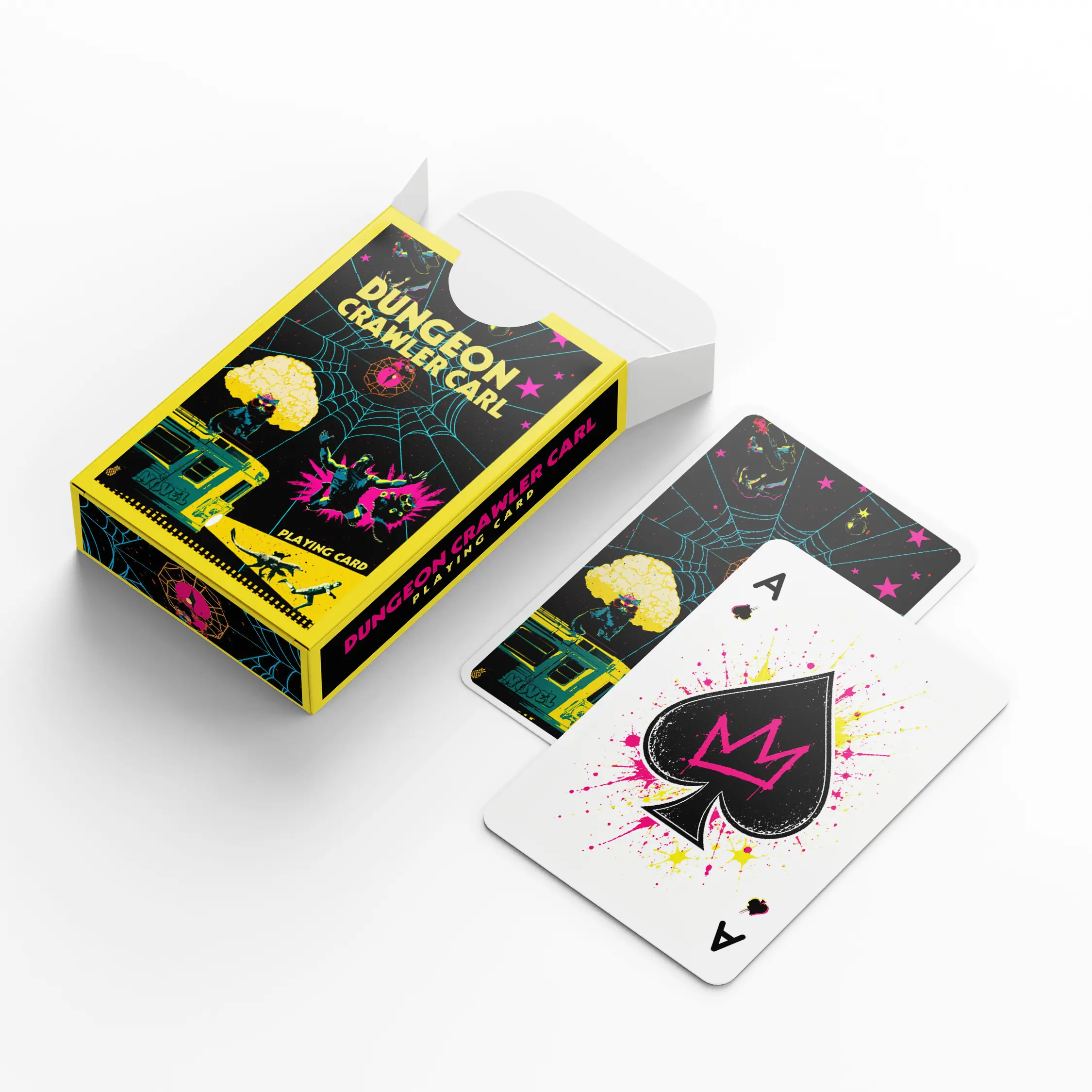 Dungeon Crawler Carl Playing Card Deck, LitRPG Fantasy 54-Card Pokers Deck Cards, Book Gift for Fans