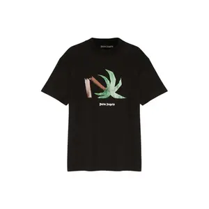 Palm Angels Broken Palm T-Shirt Black/Green (men) by StockX