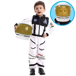 Astronaut Costume with Helmet for Kids Halloween Costumes S/M/L/XL Size Valentine's Day Gifts for Kids