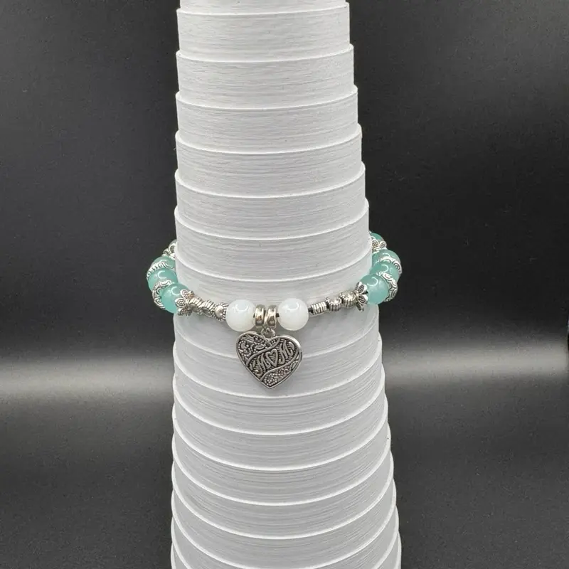 Teal Mother’s Day bracelet