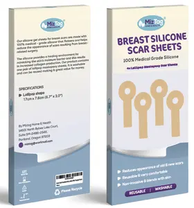 Miztag Breast Augmentation Must Haves Post Surgery - Breast Reduction Recovery Supplies After Surgery Needs - Silicone Scar Sheets for Surgical Scars - Comfortable Under Post op Bra (4PCS)…