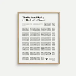 National Parks Scratch-off Poster