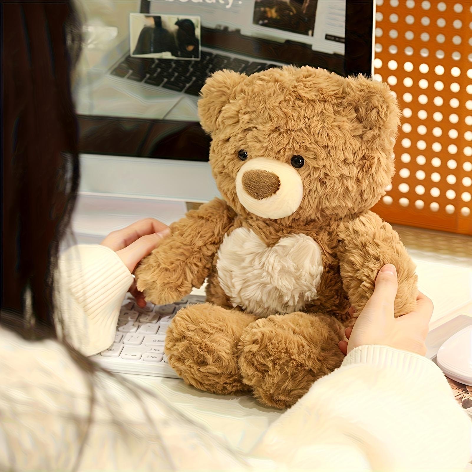 [Adorable Heart-Shaped Plush] Ultra Soft, Adorable 35Cm/13.78In Heart-Shaped Bear Plush Toys | Kawaii Panda Stuffed Animals, Cuddly Gifts for Boys and Girls, Birthday Celebrations, Holiday Home Decoration