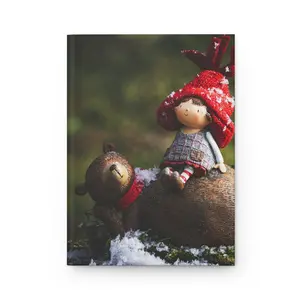 Whimsical Holiday Hardcover Journal, Perfect Gift for Christmas, Diary, Notebook, Journal for Writing, Winter Memories
