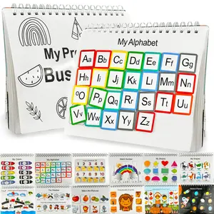 My Preschool Busy Book, Engaging Learning Activities for Toddlers Ages 3-5, Educational Workbook & Activity Binder, Toddler Busy Book for Kids,Learning Materials and Tracing Coloring Book