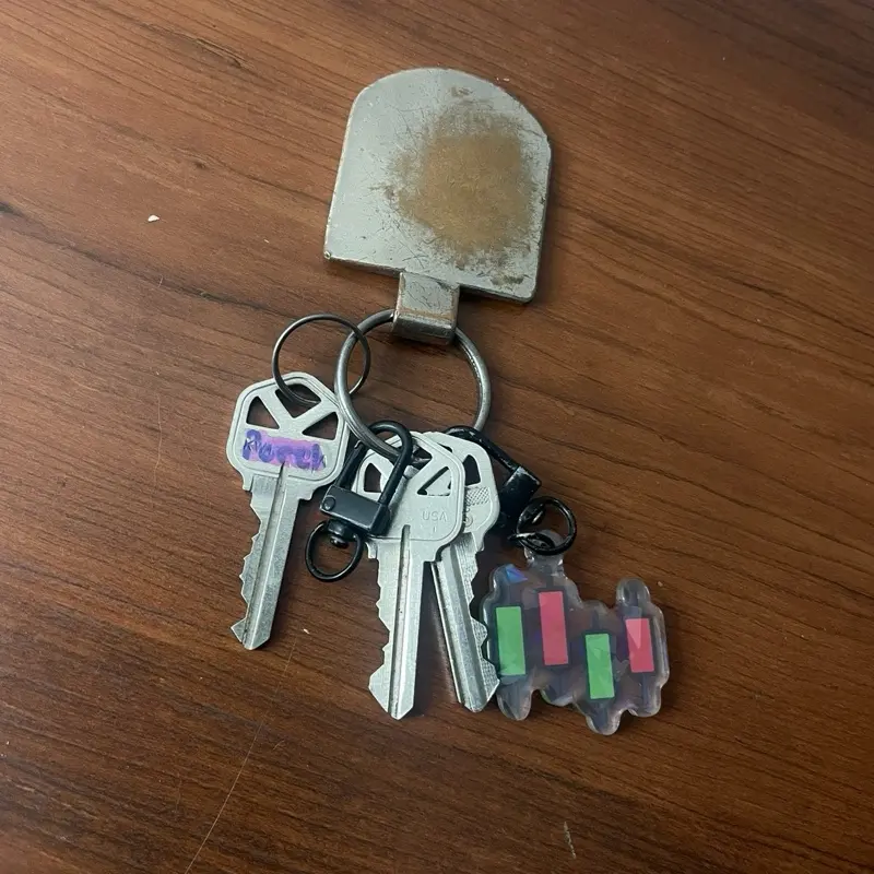Day Trader Candlestick Keychain WITHOUT TRACKING ID