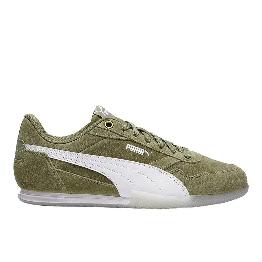 PUMA Womens Bella Donna Sd Lace Up Sneakers Shoes Casual - Green PUMA Womens Bella Donna Sd Lace Up Sneakers Shoes Casual - Green