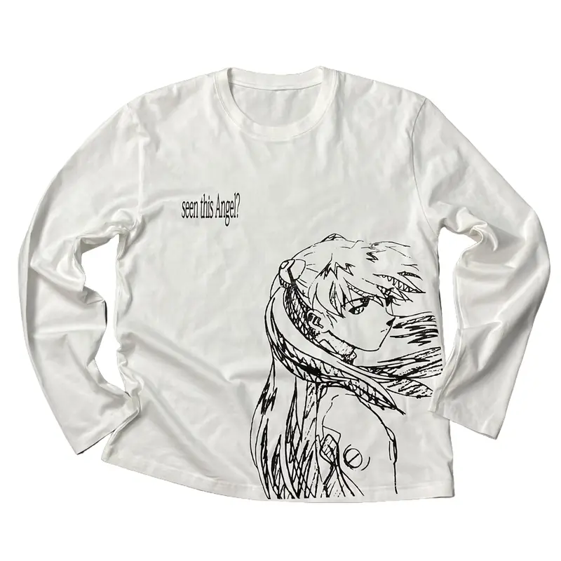 Men's Evangelion Cotton Crewneck Hoodie - Unisex Casual Streetwear Pullover Top, Anime-Inspired Outerwear, Crewneck Fit