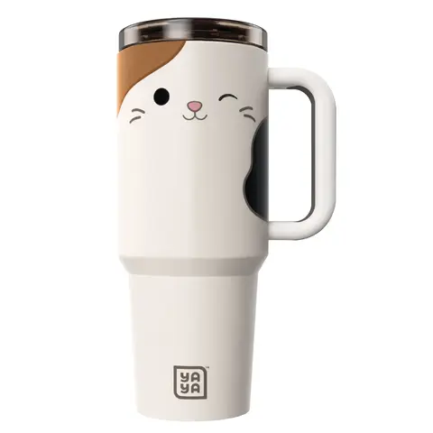 YAYA Squishmallows Insulated Adult Tumbler with Straw, 30oz & 40oz Sizes, Hot & Cold Compatible, Leak & Spill-Proof