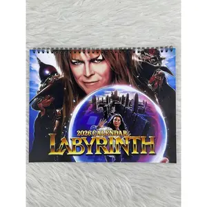 Labyrinth 2026 Wall Calendar, Fantasy Movie Inspired Calendar, 2026 Art Print Calendar for Home & Office, Unique Gift for Fans, Collector’s Movie Calendar