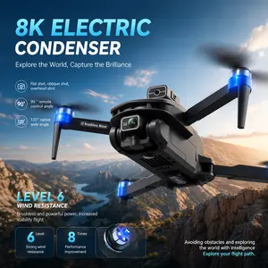 4K-V168 PRO MAX- equipped with 4.5-inch LCD touch screen, 3-battery version, 50-minute battery life, 5G/GPS/ one-button return/one-button take-off /360 surround shooting/follow shooting/
