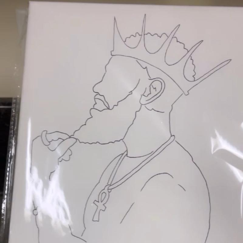 King & Queen Predrawn Canvas Set