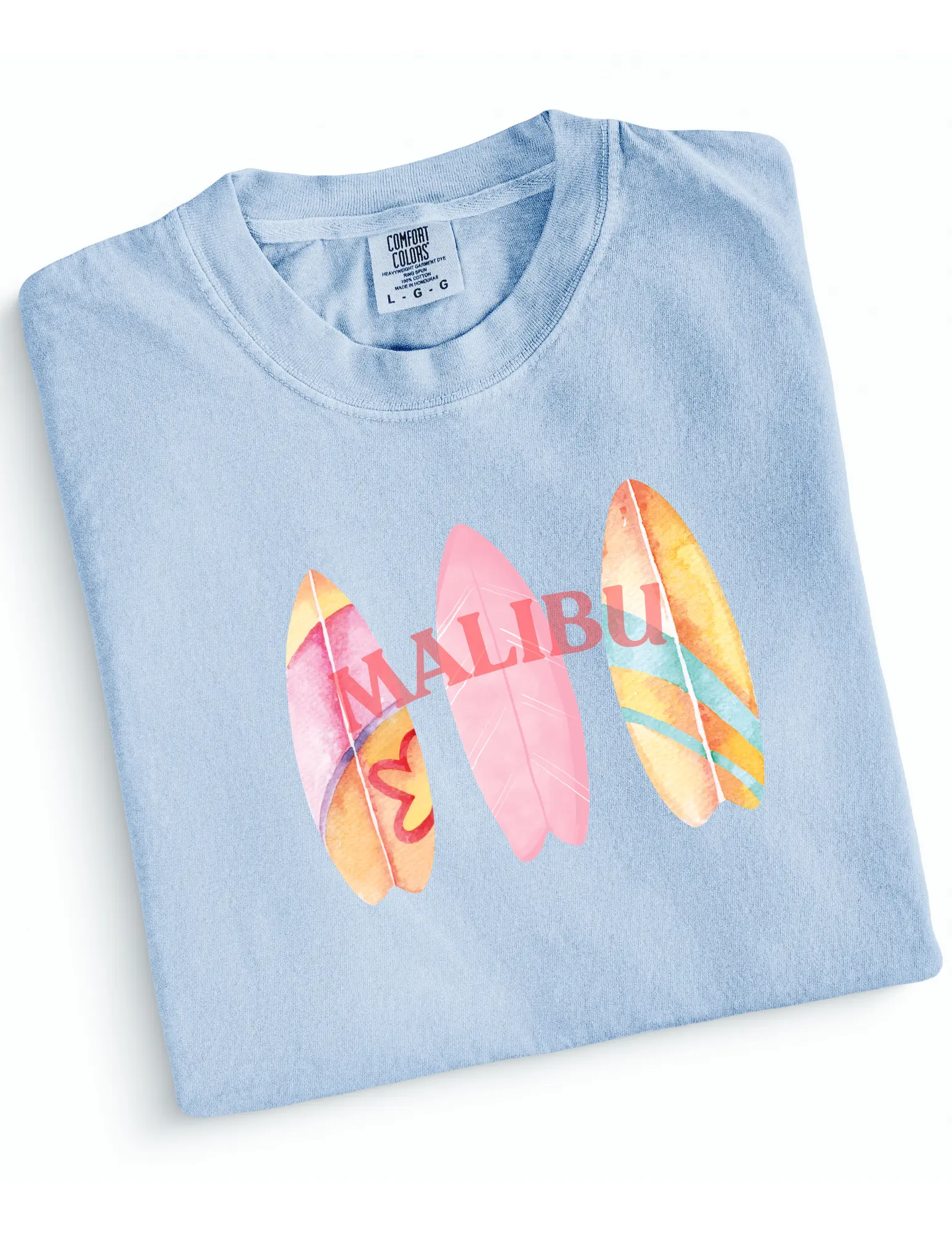 Malibu surf graphic t-shirt
