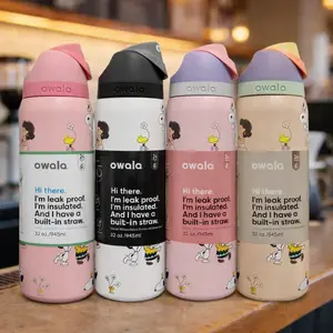 Owala FreeSip 32oz Insulated Water Bottle – Stainless Steel, Leakproof Flip Lock Lid, BPA Free, Keeps Drinks Cold 24H Hot 12H, Reusable Sports Travel Gym Bottle with Straw, Durable & Stylish Design