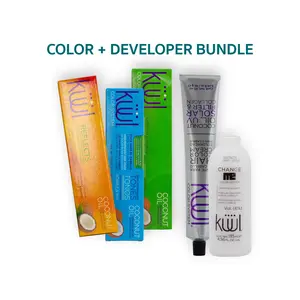 Kuul Hair Color Kit with Developer Included - 90Ml Coconut Oil Formula for Vibrant Tones