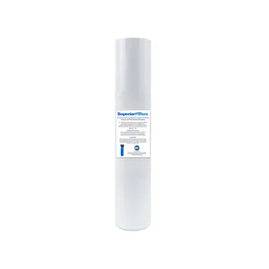 SUPERIOR 20 Micron Sediment Filter - 20 x 4.5 Whole House Water Filter Replacement - 20 inch Water Filter Cartridge Compatible with all Whole House Water Filters Cartridges (20" x 4.5")