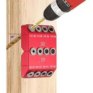 Drill Guide for Cable Railing Bolts, 30° 45° 90° Angles, Durable Metal, Precise Hole Drilling, Ideal for Deck and Stair Rails