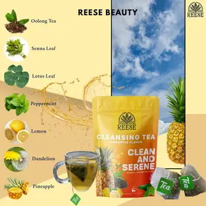 Reese Pineapple Cleansing Tea — Oolong, Peppermint & Lemon — 30 Tea Bags