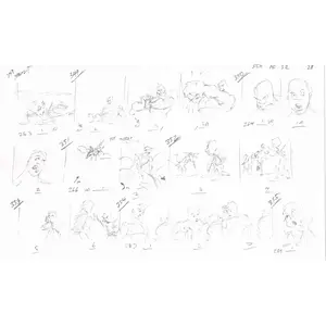 Hercules Walt Disney Production Animation Drawing Used to Make an Episode Wendell Washer A88