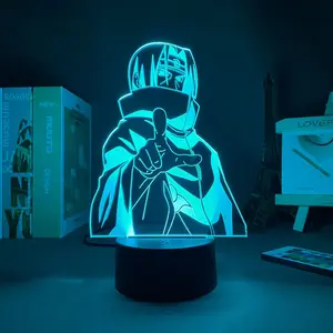 Anime Itachi Lamp 3D Led Night Light Table Lamp Children Bed Room Decor, Desk Lamp with RGB Remote Control, luxurious, charming, lighting up the space
