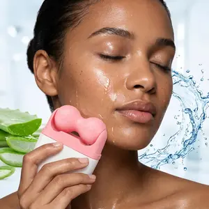 V-Shaped Ice Roller for Face & Body, Cooling Facial Massage Roller to Reduce Puffiness, Wrinkles, Tighten Skin & Minimize Pores, Portable Skincare Tool for Pain Relief, Ideal Gift