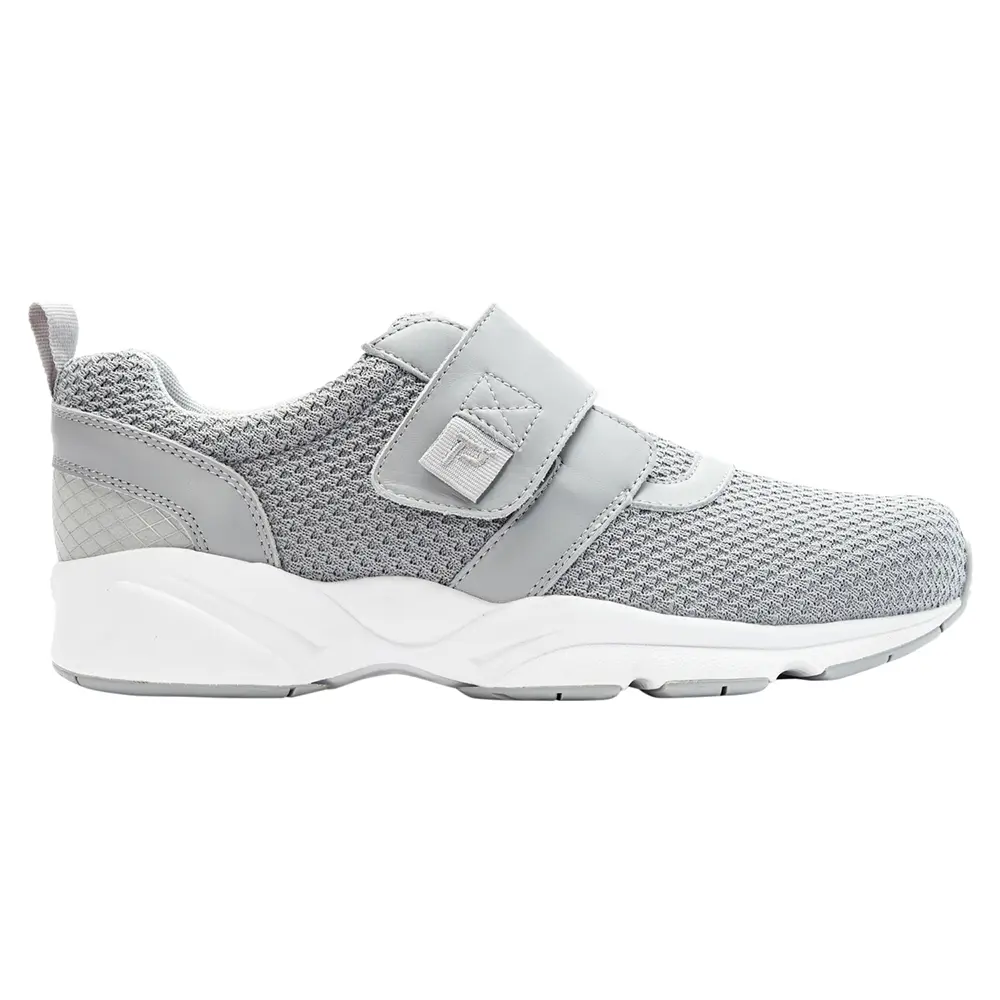 Propet Mens Stability X Walking Slip On Sneakers Shoes Casual - Grey