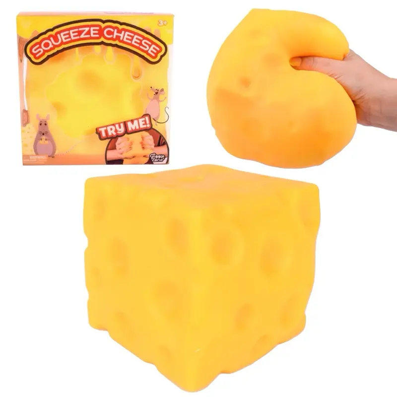 Mega Cheese Squishy kid stress Giant fidgeting daily toy