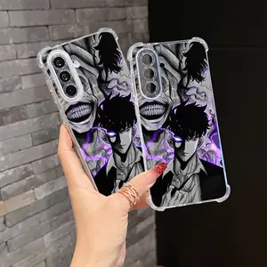 Anti-Drop Transparent Soft Back Case for Samsung Galaxy a Series, Anime S-solo game L-leveling Phone Cover, Compatible with A56 A26 A36 A55 A35 A06 A16 A05 A14 A24 A34 A54 A15 A05s A25 A23 A33 A53 A73 4g 5g