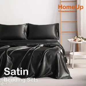 [Memorial Day Sale]NTBAY 3/4 Piece Satin Bedding Sets - OEKO-TEX Certified, Soft & Cozy, Envelope Closure, Anti-acne, Luxury Silky Sheen, Great Gift for Any Occasion