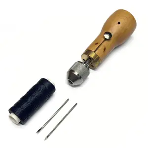 Leather Craft Awl Tool Kit For Stitching, Punching, Sewing, Repairs