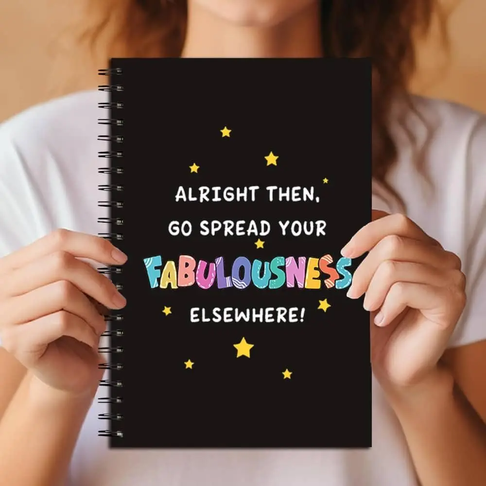 Gift for Colleague Leaving, Cute Spiral Bound Notebook Journal for Memories, Ideal Coworker Going Away Gift, Perfect for Birthday and Christmas, Teacher Appreciation Notebook