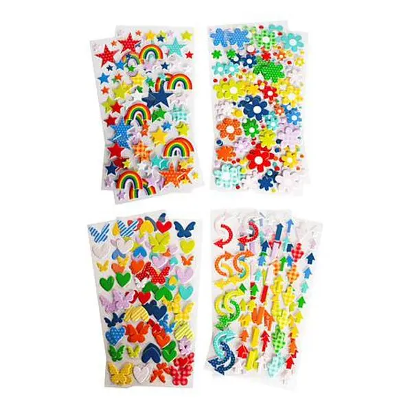 Crafts & Sewing Kingston Crafts Every Day Puffy Stickers - Set of 442