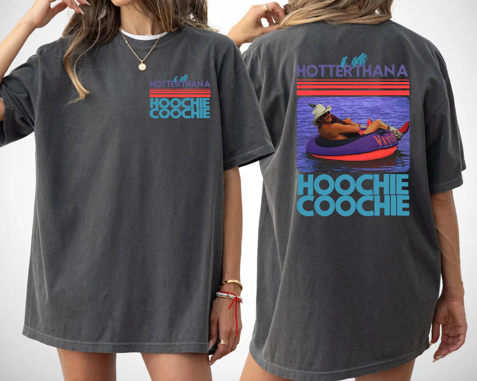 Hotter Than A Hoochie Coochie Comfort Colors Shirt, Meme Summer Vacation Tshirt, Music Lover Tshirt, 90s Country Music, Trendy Summer Tee