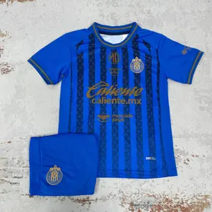 25 26 Chivas de Guadalajara Short Sleeve, Shorts Children's Soccer Jersey Set for Everyday Casual Wear Soccer Jersey