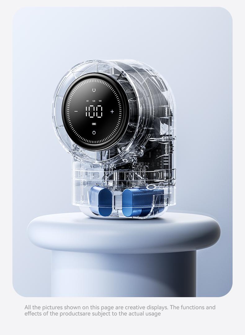 Aecooly Touch Control Desk Fan, 100 Speeds Quiet Bedroom Digital Display 8000mAh 3 Oscillation Angles Battery Powered Small Desktop Table Fan for Bedroom, Bedside, Office, Travel, FathersDayGift