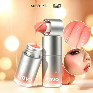 SHESHINE NOVO-Rubor Líquido Que Se Ve Como TU Piel, Pero Mejor ¡Como si Ruborizarse Fuera Natural! Rubor Líquido Súper Pigmentado para Latinas