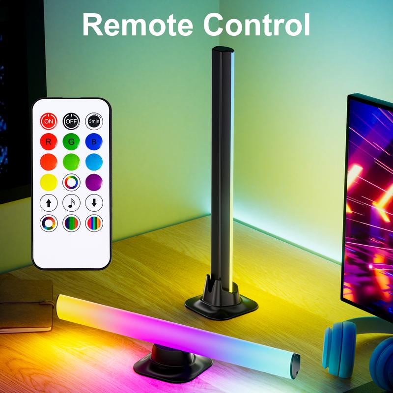 Valentine's Day RGB Smart LED Bar Light, App & Remote Control Ambient Desktop Lamp, USB Powered Music Sync Mood Lighting for Gaming Setup, Bedroom & Romantic Desk Decor