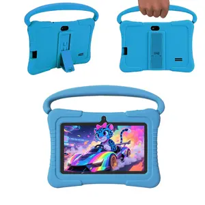 7 Inch Android Tablet, Educational Tablet with Silicone Case, Learning Tablet with Parental Control, Educational & Learning Toy for Kids, Learning Entertainment Tablet