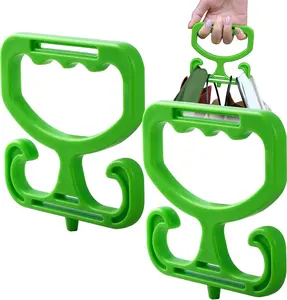 2-Pack Grocery Bag Carrier Handle – Heavy Duty Plastic Bag Holder for Shopping, Buckets & More | Comfortable Grip, Holds 100lbs – Reusable & Easy to Carry