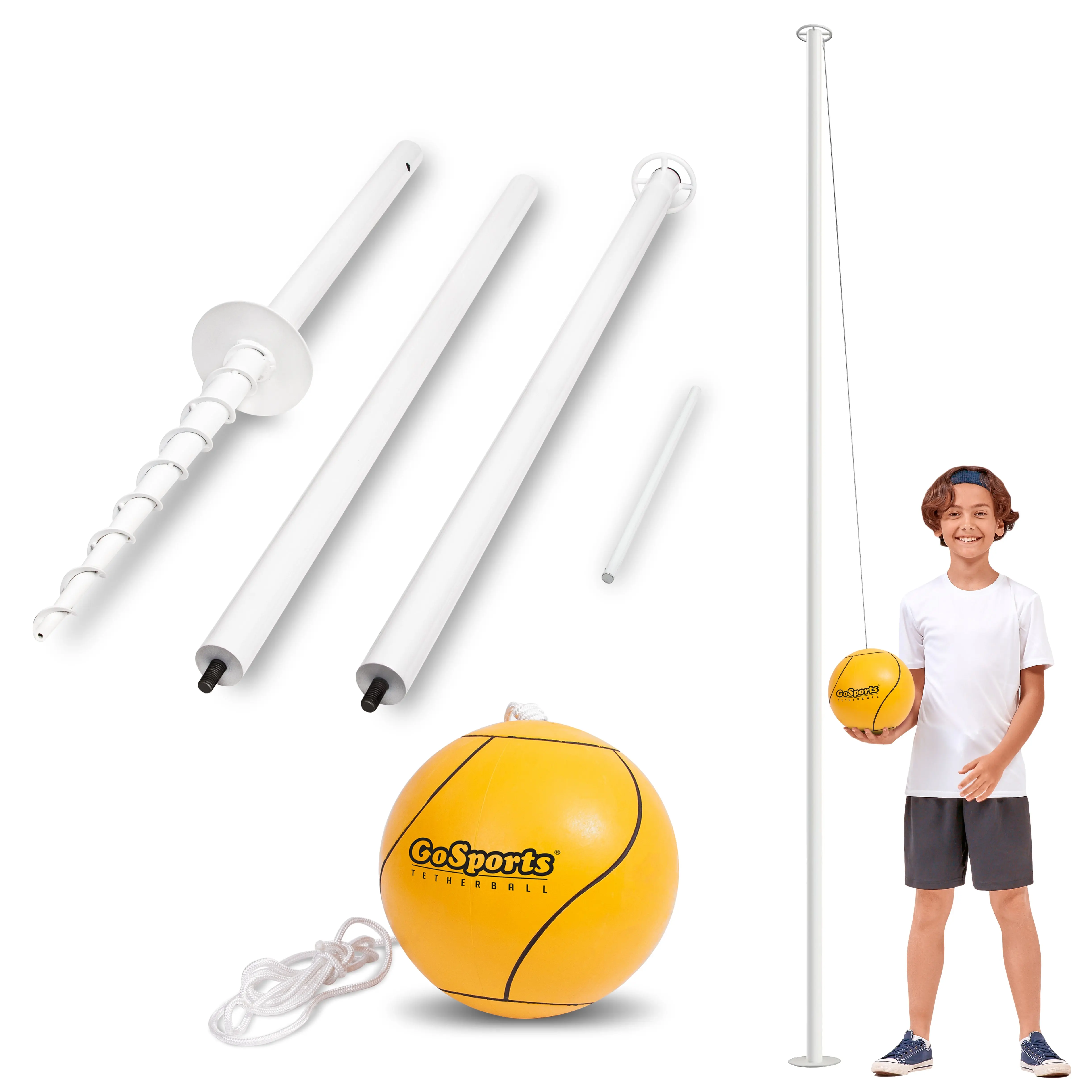 GoSports Tetherball Game Set - White GoSports Tetherball Game Set - White