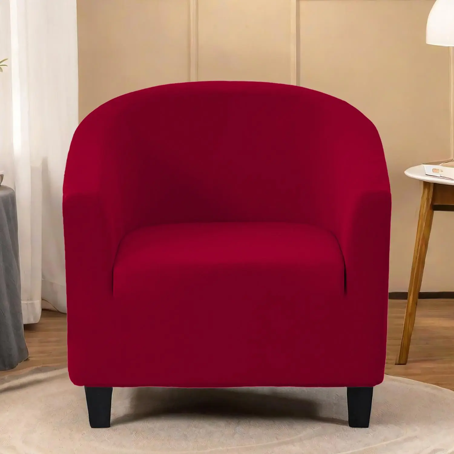 Solid Color Sofa Cover, 1 Count Elastic Sofa Slipcover, Dustproof Sofa Cover for Home Living Room Bedroom Office Decor, Stretch Sofa Cover, Washable Sofa Cover, Dustproof Couch Protector, Slipcovers for Couches and Sofas