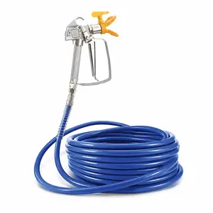 50FT Airless Paint Spray Hose | 1/4" Universal Paint Sprayer Hose, 3000 PSI High Pressure Flexible Fiber Tube with Reinforced Steel Wire (50FT/15M) outdoorfun