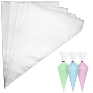 100pcs 12 Inch Piping Bags, Anti Burst Disposable Cake Decorating Bags,Non-Slip Pastry Bags-Ideal for Cakes,Cream Frosting and Cookie Decorating